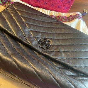 Kira Chevron Powder Coated Convertible Shoulder Bag